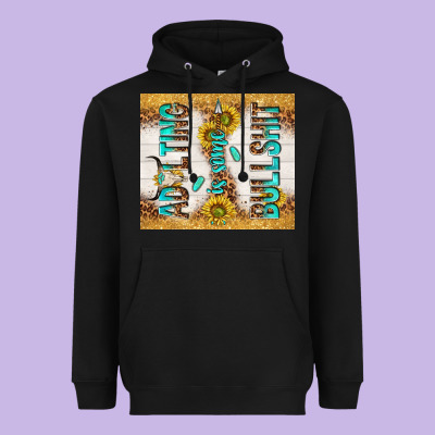 Adulting Is Some Bullshit Heavyweight Hoodie Designed By Tumblerdesignbyshophia