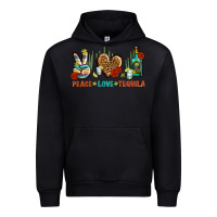 Black Peace Love Tequila Urban Hoodie - BundleAndBundleShop