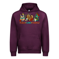Mauve Wine Peace Love Tequila Urban Hoodie - BundleAndBundleShop