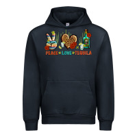 Navy Peace Love Tequila Urban Hoodie - BundleAndBundleShop
