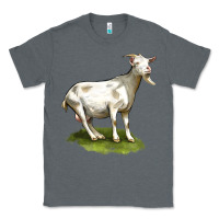 Charcoal Heather cashmere goat Classic Tee - LillyAllenDesigns