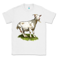 White cashmere goat Classic Tee - LillyAllenDesigns