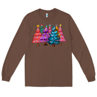 Chestnut christmas trees and lights Long Sleeve Tee - MaliasSmallBusiness