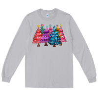 Moon Dust christmas trees and lights Long Sleeve Tee - MaliasSmallBusiness