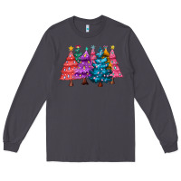 Smoke christmas trees and lights Long Sleeve Tee - MaliasSmallBusiness