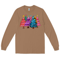Toasted Coconut christmas trees and lights Long Sleeve Tee - MaliasSmallBusiness