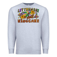 Heather Grey let them eat king cake Premium Sweatshirt - CowGirlArtShop