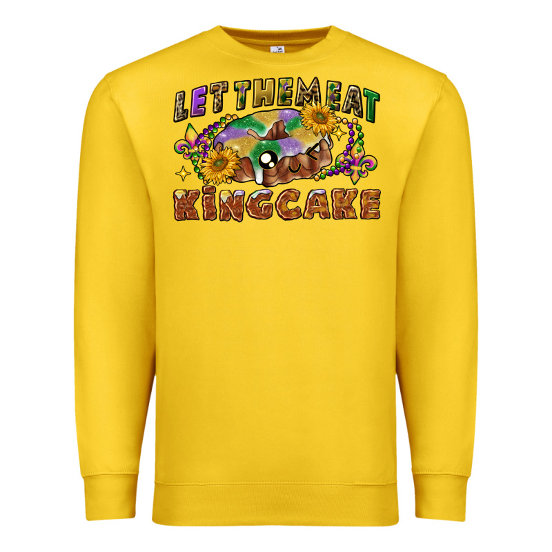 Let Them Eat King Cake Premium Sweatshirt by CowGirlArtShop | Teevron
