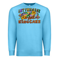 Ocean Blue let them eat king cake Premium Sweatshirt - CowGirlArtShop