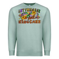 Seafoam let them eat king cake Premium Sweatshirt - CowGirlArtShop