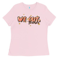 Bubblegum Pink we out teacher Ladies Tee - JahusDesignShop