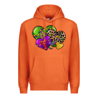 Carrot mardi gras hearts cg (1) Premium Hoodie - CowGirlArtShop