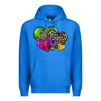 True Royal mardi gras hearts cg (1) Premium Hoodie - CowGirlArtShop