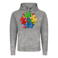 Cloud Rock autism puzzles Vintage Hoodie - MaliasSmallBusiness