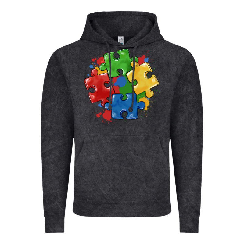 Autism Puzzles Vintage Hoodie by MaliasSmallBusiness | Teevron