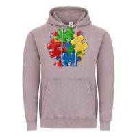 Vintage Zinc autism puzzles Vintage Hoodie - MaliasSmallBusiness