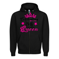 Black Celebrating With the 18th Birthday Queen Zipper Hoodie - Bettercallsaul
