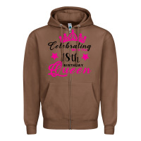 Chestnut Celebrating With the 18th Birthday Queen Zipper Hoodie - Bettercallsaul