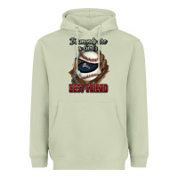 Matcha Diamonds are a girl's best friend Baseball Heavyweight Hoodie - HowdyJamesFarm