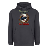 Smoke Diamonds are a girl's best friend Baseball Heavyweight Hoodie - HowdyJamesFarm