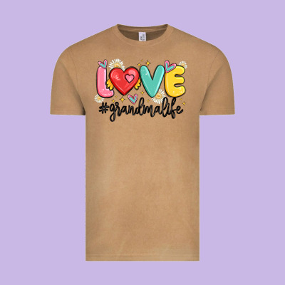 Love Grandma Life Vintage Tee Designed By Maliassmallbusiness