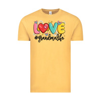 Vintage Mustard love grandma life Vintage Tee - MaliasSmallBusiness