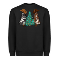 Black cowhide with gemstones trees Heavyweight Sweatshirt - MaliasSmallBusiness
