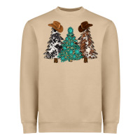 Mushroom cowhide with gemstones trees Heavyweight Sweatshirt - MaliasSmallBusiness