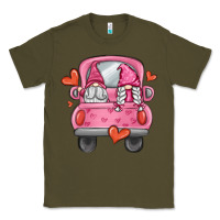 Army Green valentines day gnome truck Classic Tee - MaliasSmallBusiness