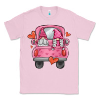Bubblegum Pink valentines day gnome truck Classic Tee - MaliasSmallBusiness