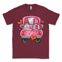 Burgundy valentines day gnome truck Classic Tee - MaliasSmallBusiness