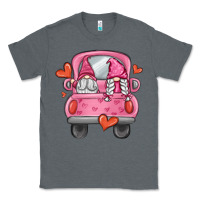 Charcoal Heather valentines day gnome truck Classic Tee - MaliasSmallBusiness