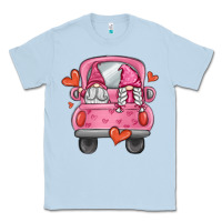 Dusty Blue valentines day gnome truck Classic Tee - MaliasSmallBusiness