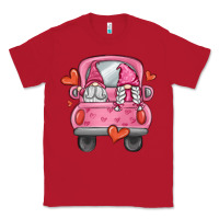 Red valentines day gnome truck Classic Tee - MaliasSmallBusiness