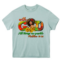 Arona with god all things are possible juneteenth Heavy Core Tee - AdoDesignShop