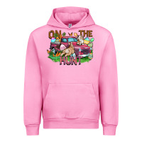 Fuchsia Pink on the hunt truck Urban Hoodie - FaDigitalArtStudio