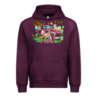 Mauve Wine on the hunt truck Urban Hoodie - FaDigitalArtStudio