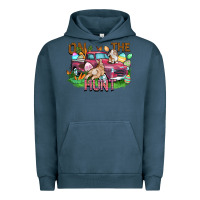Pigment Midnight Navy on the hunt truck Urban Hoodie - FaDigitalArtStudio