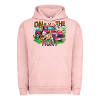 Pigment Salmon on the hunt truck Urban Hoodie - FaDigitalArtStudio
