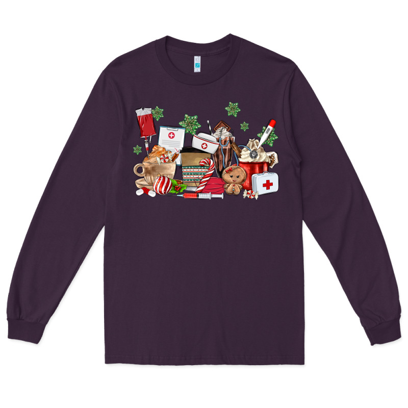 Nurse Coffee Cups Long Sleeve Tee by MaliasSmallBusiness | Teevron