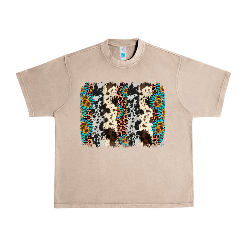 Cowhide Leopard Gemstone Brushstroke Urban Heavy Tee by AdoDesignShop | Teevron