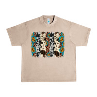 French Oak cowhide leopard gemstone brushstroke Urban Heavy Tee - AdoDesignShop