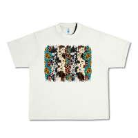 Pistachio cowhide leopard gemstone brushstroke Urban Heavy Tee - AdoDesignShop