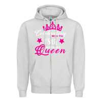 Dove Grey Celebrating With the 18th Birthday Queen Zipper Hoodie - Bettercallsaul
