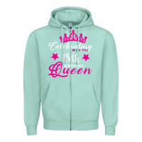Seafoam Celebrating With the 18th Birthday Queen Zipper Hoodie - Bettercallsaul