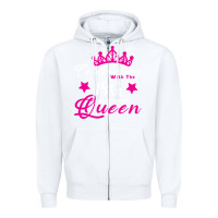White Celebrating With the 18th Birthday Queen Zipper Hoodie - Bettercallsaul