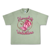 Oil Green howdy valentine Urban Heavy Tee - MaliasSmallBusiness