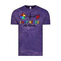 Cloud Purple love needs no words Vintage Tee - MaliasSmallBusiness