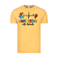 Vintage Mustard love needs no words Vintage Tee - MaliasSmallBusiness