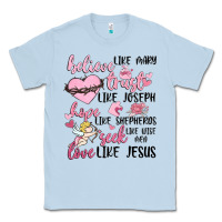 Dusty Blue christian valentines Classic Tee - MaliasSmallBusiness